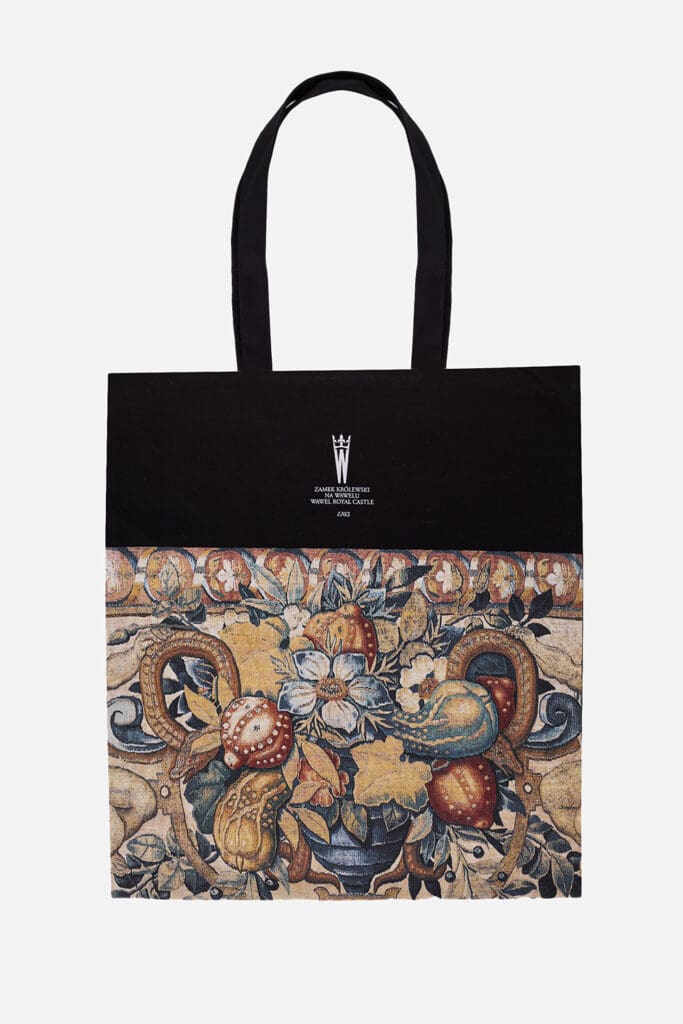 Torba na ramię drelichowa reklamowa z przykładowym nadrukiem